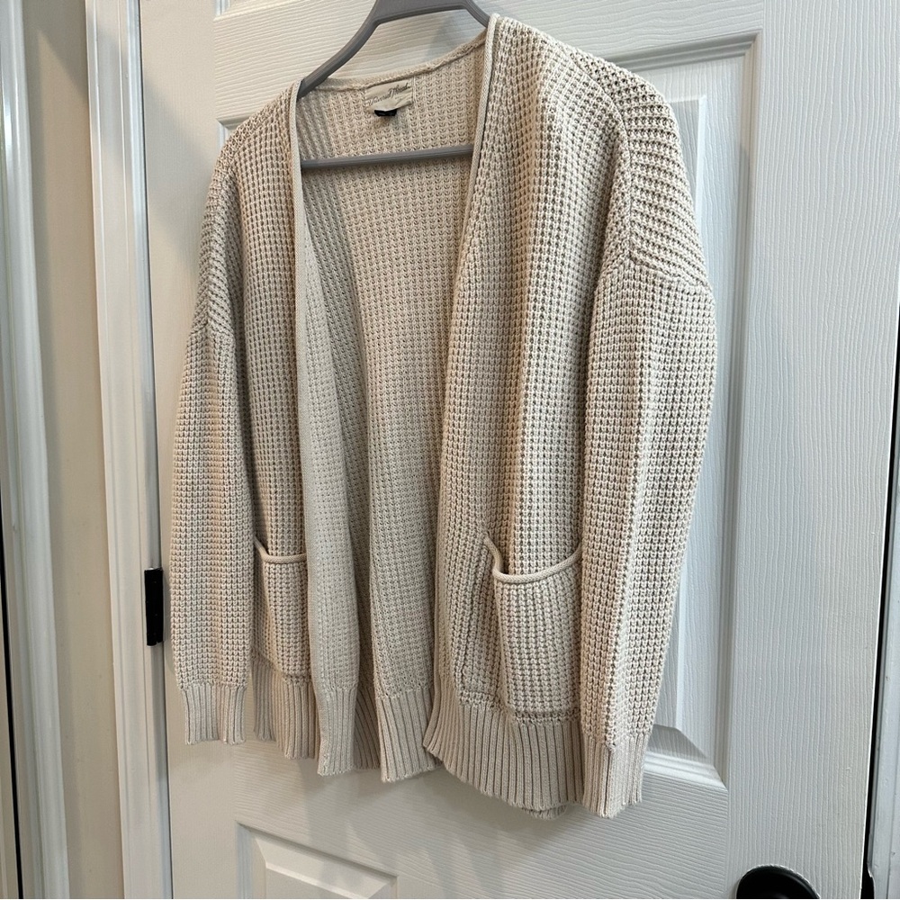 Universal Thread Cream Open-Front Cardigan - Picture 7 of 7